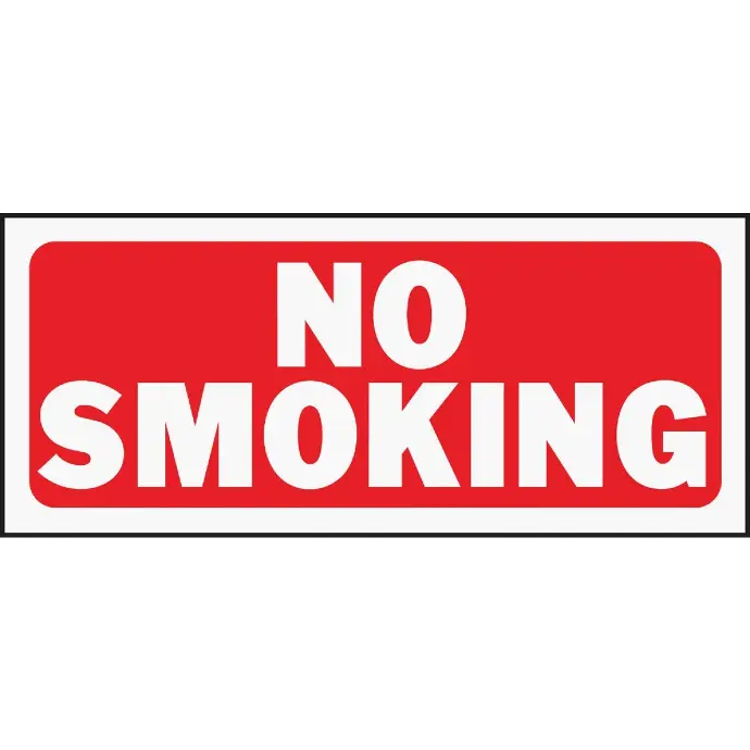 [029069230036] NO SMOKING SIGN 9" X 14 " HY-KO - 23003