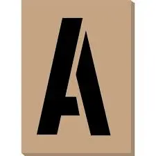 [029069106867] NUMBER AND LETTER 4" STENCIL SET HY-KO - ST-4