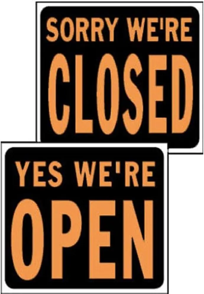[029069001131] OPEN/CLOSE SIGN 15" X 19" HY-KO - SP113