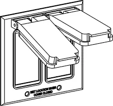 [835243005983] ORBIT 2C-2G ELECTRIC BOX COVER DECORA RECEPTACLES ZINC WEATHERPROOF
