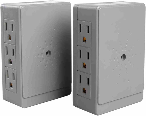 [7501206657416] OUTLET ADAPTER 6 GREY - VOLTECK