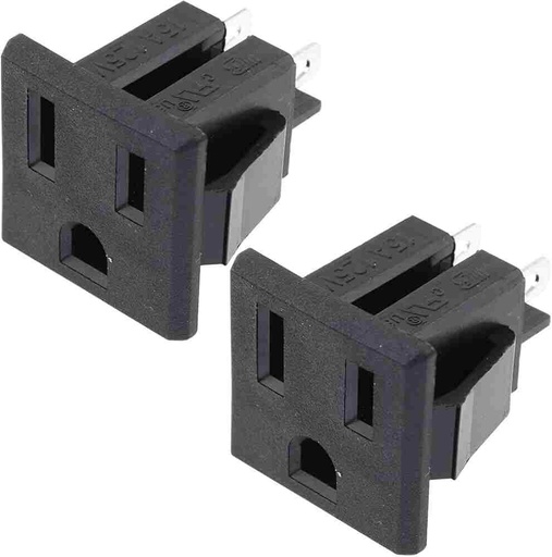 [7501206658505] OUTLET CONECTOR M YEL- BLK PLAS 15A VT-TR