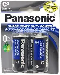 [073096500204] PANASONIC BATTERIES C SIZE 2PC