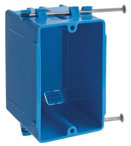 [034481100256] PLASTIC HANDY BOX W/NAILS BLUE - B118 - EZ16SN