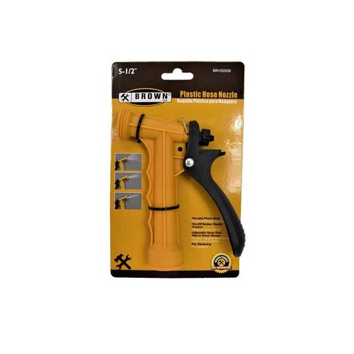 [638110008076] PLASTIC HOSE NOZZLE 5-1/2" WITH SS SPRING - BRHS0500