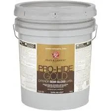 [035777448250] PRATT& LAMBERT PRO-HIDE GOLD EXTERIOR LATEX PAINT SEMI-GLOSS BASE 1/WHITE 5 GAL - 0000Z8691-20