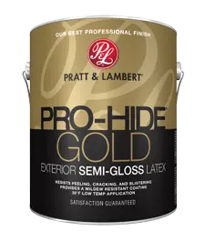 [744815869215] PRATT& LAMBERT PRO-HIDE GOLD EXTERIOR LATEX PAINT SEMI-GLOSS BASE2 1 GAL - 0000Z8692-16