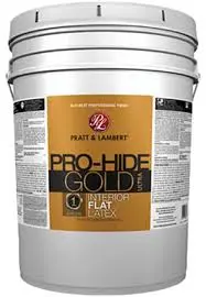 [744815840054] PRATT& LAMBERT PRO-HIDE GOLD ULTRA EXTERIOR LATEX PAINT FLAT SUPER ONE COAT WHITE 5 GAL - 0000Z8400-20