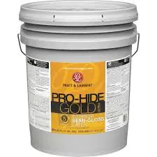 [035777168455] PRATT& LAMBERT PRO-HIDE GOLD ULTRA INTERIOR LATEX PAINT SEMI-GLOSS PASTEL BASE 5 GAL - 0000Z8381-20