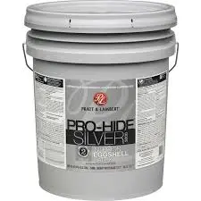 [035777350386] PRATT& LAMBERT PRO-HIDE SILVER INTERIOR LATEX PAINT EGGSHELL BRIGHT WHITE BASE 5 GAL - 0000Z5480-20