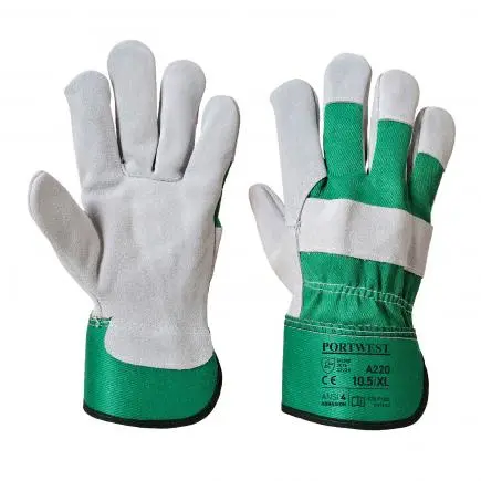 [5036108292172] PREMIUM CHROME RIGGER GREEN GLOVE XLARGE PORTWEST - A220GNRXL