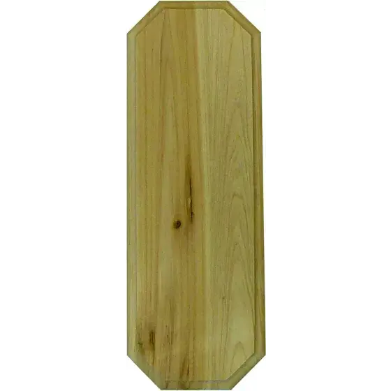 [029069002718] PRESTIGE SERIES 6" X 17" CEDAR ADDRESS PLAQUE SIGN HY-KO - AK-300