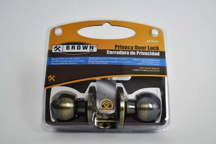 [638110004016] PRIVACY DOOR LOCK PB TUBULAR - BR70PBP
