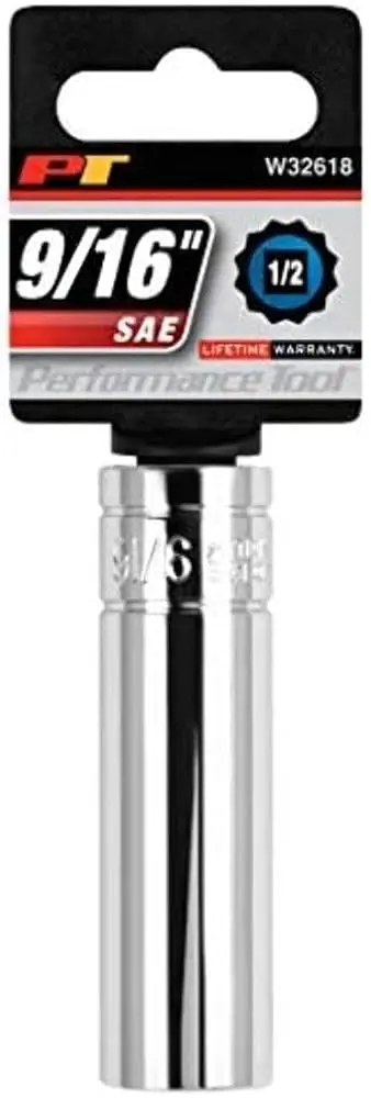 [039564326189 ] PT DEEP SOCKET 3/8" DR X 9/16" 12PT - W32618