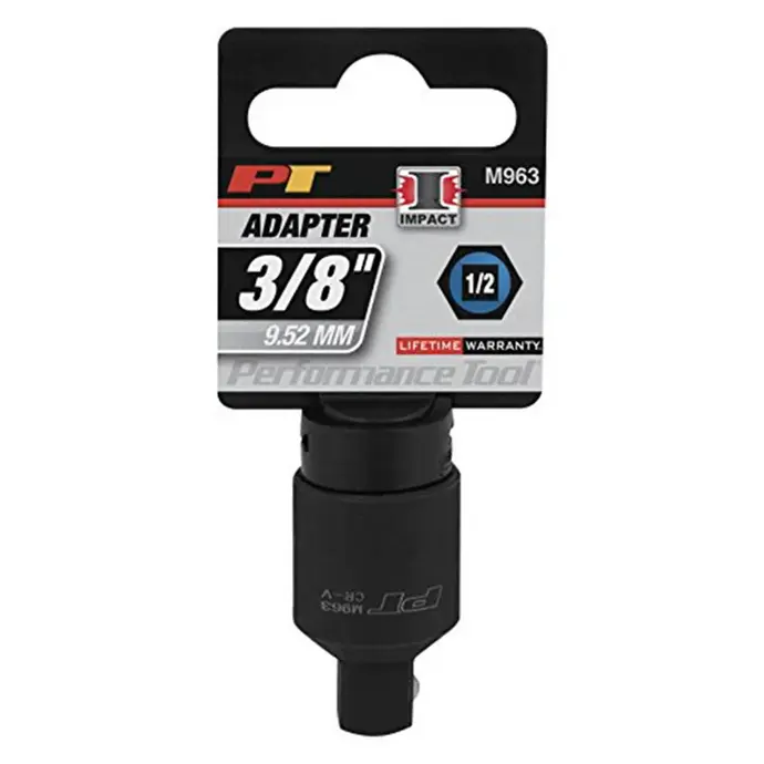 [039564521034] PT IMPACT ADAPTER 1/2" DR FEMALE TO 3/8" DR MALE - M963