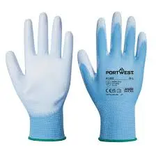 [5036108224081] PU PALM GLOVE BLUE MEDIUM PORTWEST - A120B4RM