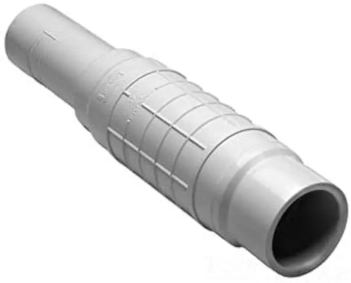 [011651235505] PVC 1/2" SLIP X SPIGOT TELESCOP COUPLONG SCH40 - 86051