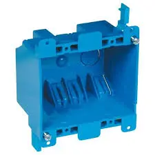 [050169974889] Plastic 2-Gang Box with Ears
