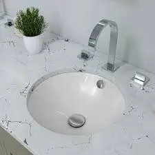 [AS601 ] R 21" X 16.5" FACE BASIN 4" OC WHITE WITH BRACKSLASH - AS601