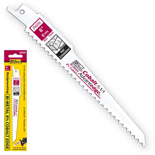 [738226286204] R656C 6" 6T BI-METAL RECIP SAW BLADE IVY - 28620
