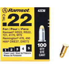[075352602103] RAMSET .22CAL YELLOW POWERLOAD 100PK - 50506-PWR