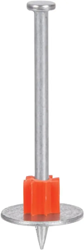 [662520008098] RAMSET POWDER FASTENING SYSTEMS 2-1/2" WASHERED PINS 100 IN PACK