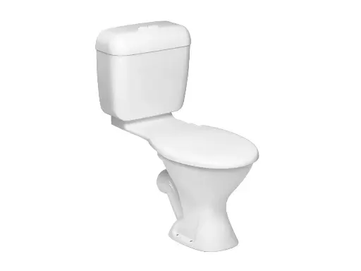 [ASPT4007S] RE P-TRAP SET W/SEAT BOWL HEIGHT T380MM 755MM WHIT TOILET  - ASPT4007S