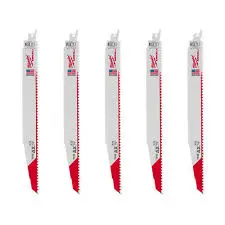 [638110022584 ] RECPROCAT SAWSAL BLADE 12" 5TPI NAIL-EMB SINGLE - BRRB1205NWD