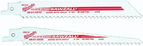 [638110022621 ] RECPROCAT SAWSAL BLADE 6" 8/12TPI GP SINGLE - BRRB6812GP