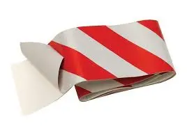 [029069202347] RED & SILVER STRIPE REFLECTIVE SAFETY TAPE HY-KO - TAPE-2