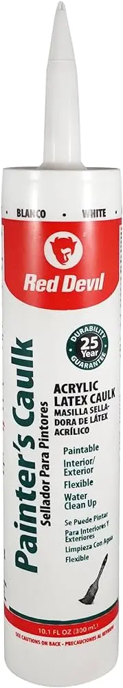 [075339007464] RED DEVIL PAINTERS CAULK 10oz WHITE - 0746