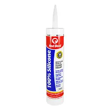 [075339008164] RED DEVIL SILICONE 100% WHITE 10oz - 0816