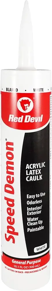 [075339007365] RED DEVIL SPEED DEMON ACRYLIC CAULK WHITE- 0736