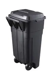 [071691409359] RM ROUNGHNECK GARBAGE CAN 34GAL W/WHEEL