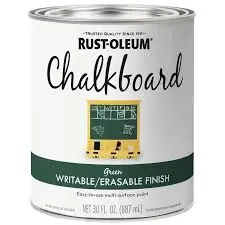 [020066118129] RUST OLEUM CHALKBOARD GREEN QT - 206438