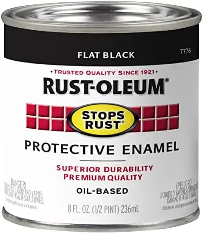 [020066777647] RUST-OLEUM - HIGH PERFORMANCE ENAMEL - FLAT BLACK - GAL - 7776