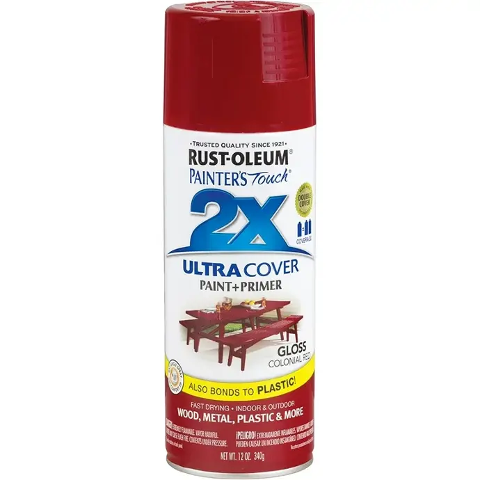 [020066187705] RUST-OLEUM GLOSS COLONIAL RED PAINTERS TOUCH- 249116 SPRAY