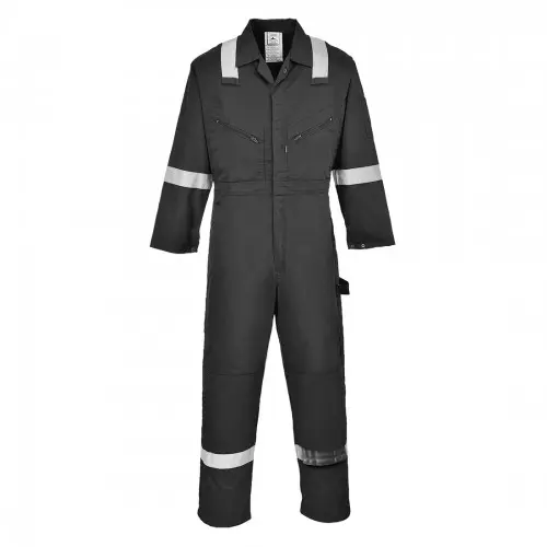 [5036108262366] SAFETH AND COMFORT LONA COVERALL BLACK LARGE PORTWEST - F813BKRL