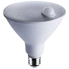 [045923114441] SATCO NATURAL LIGHT - 1150 LUMENS 14WATT 5000 KELVIN LED PAR38 LAMP W/ MATION SENSOR - S11444