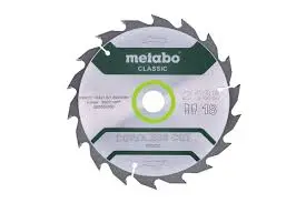 [4061792173460] SAW BLADE "CORDLESS CUT WOOD - CLASSIC", 165X20 Z18 WZ 20° /B META...