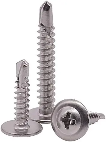 [7506240603894] SCREW SELF DRILL 8 X 1-1/2" WAFER PH PIBR 100PC