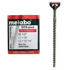 [4061792006201] SDS-PLUS PRO 4P 1/2 X 12 1/4" LA METABO - 628475000