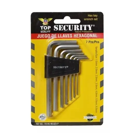 [7453010094195] SECURITY HEXAGONAL KEY - 7A145-WL023