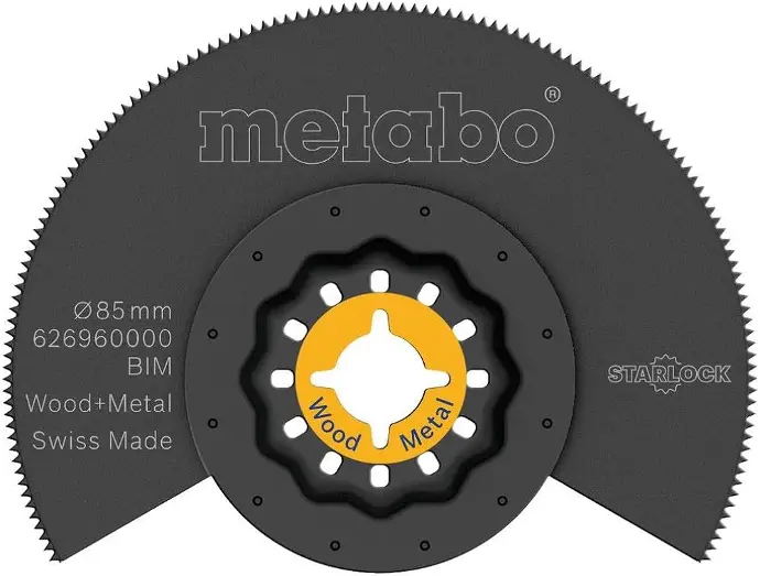 [4007430329097] SEGMENT SAW BLADE WOOD + METAL BIM 85MM METABO - 626960000