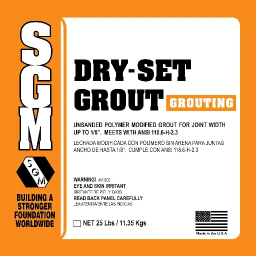 [783369111549] SGM NATURAL GRAY GROUT - 25LB