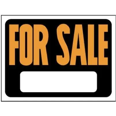 [029069002640] SIGN 9 X 12 PLASTIC FOR SALE  - 3041