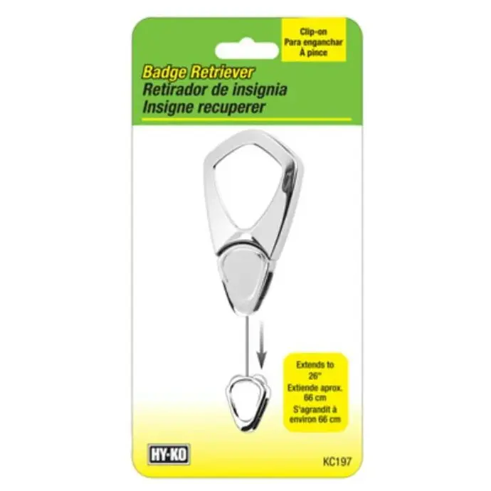 [029069751913] SILVER METAL BADGE RETRIEVER HY-KO - KC197