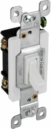 [032664161615] SINGLE POLE 20A/120V TS20 SWITCH - TS20-W