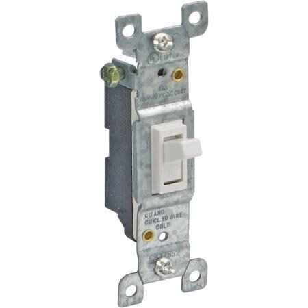 [091712620402] SINGLE POLE TOGGE SWITCH 15A 120V - 62040/TS15-W