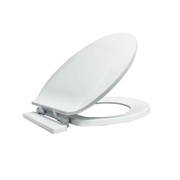[SCETS1000] SLOW CLOSING ELONGATED TOILET SEAT WHITE - SCETS1000